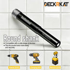 DECKRKAT 10-Piece Dry Diamond Drill Bits & TileDrill Bits - 3/16"(x2), 1/4"(x3), 5/16", 3/8", 1/2" + 1/4"(x2) Masonry Bit for Tile,Ceramic, Porcelain,Marble,Granite.