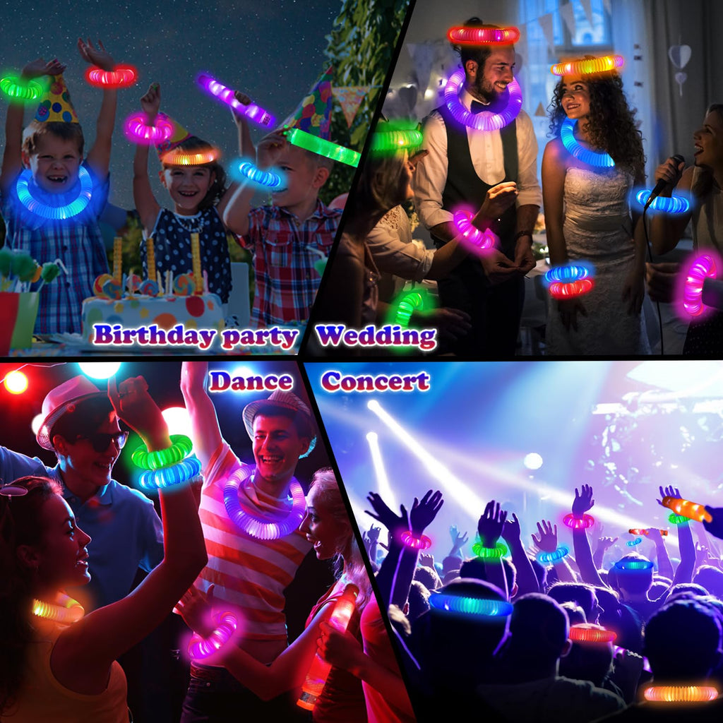 Halloween Glow Sticks for Kids 12-96 PCS,Glow in Dark Party Favor Supplies