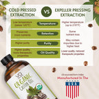 VITAL AFFAIR Pure Castor Oil Organic Cold Pressed Unrefined Glass Bottle-USDA Certified for Castor Oil Pack Wrap for Face,Hair Growth,Eyelashes,Eyebrows-16oz