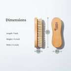 Konex Heavy-Duty Peanut-Shaped Brush 2-Pack, Durable and Long-Lasting Design for Tough Surfaces, Home and Industrial Use