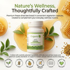 Bee Pearl Bee Bread Supplement - 700mg Freeze-Dried B.ee Bread Extract with Vitamin C, Naturally Fermented Pollen, Premium Vegetarian Capsules, Gluten Free - 30 Capsules