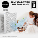 Komashr 14x18x1 Air Filter MERV 8 (2-Pack), HVAC/Furnace AC Filter Replacement, Dust Defense–Comparable with MPR 600 & FPR 5 (Actual 13.75x17.75x0.75)