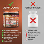 Clean Nutra Organic Maca Root Capsules for Women + Ashwagandha Slippery Elm Tongkat Ali Rhodiola Rosea Fenugreek Beet Root Sea Moss Ginseng Black Yellow Red Maca Powder Supplement 90 Pills