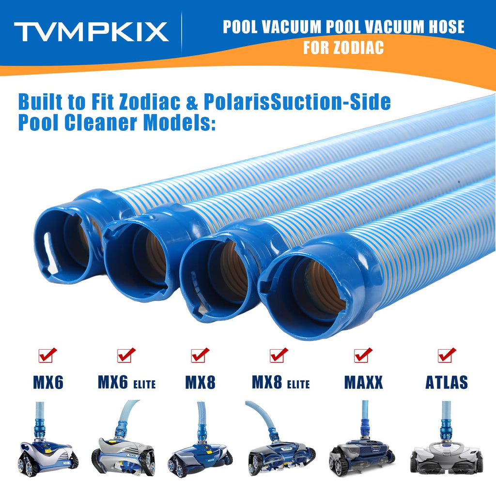 Pool Cleaner Hose for Zodiac MX6 MX8 Replacement Parts, 39 Inch R0527700 Twist Lock Pool Vacuum Hose,One Year Warranty (4pack)