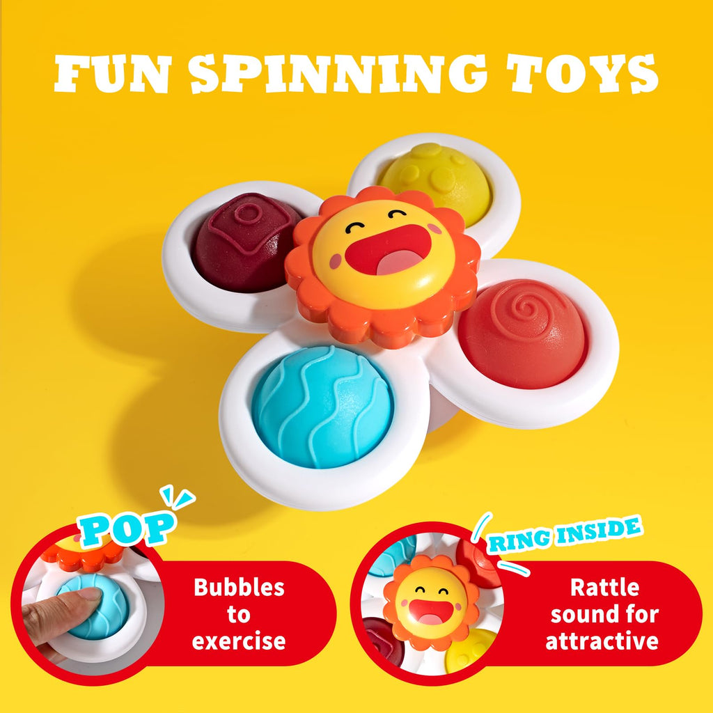 Hely Cancy Infant Bath Toys for 18 Months - No Hole Animal Bathtub Toys, Baby Bath Tub Toys