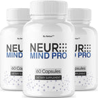 (3 Pack) NeuroMind Pro - Official Neuro Mind Pro Capsules Advanced Formula with All Natural Ingredients, NeuroMindPro Original Brain Health Pills Support for Wellness, 180 Capsules for 3 Months