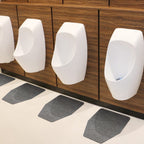Urinal Mats 12 Pack, Eliminating Bathroom Odor Urinal Floor Pads, Water Absorption Splash Mat, Commercial Pee Pad for Men's Restroom