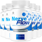 (5 Pack) Nerve Flow Capsules - Official Nerve Flow Pills Advanced Premium Formula Support Maximum Strength, All Natural NerveFlow Vitamins for Overall Health & Wellness, 300 Capsules 5 Months