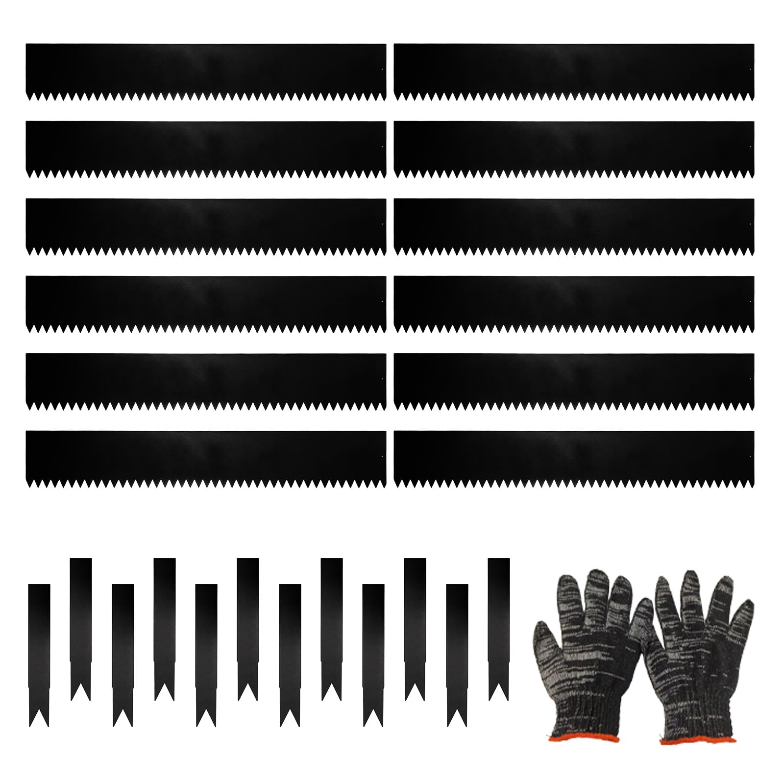 12 Pack Galvanized Steel Landscape Lawn Edging, 40" X 6" Metal Landscape Edging Border with 12 Clips, Metal Garden Edging Border, Metal Edging for Landscaping, Garden, Yard, Pathway(40Ft Total)