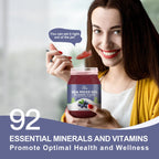 OALSE Sea Moss Gel - 18.5oz Blueberry Flavor Raw Nutritious Sea Moss Gel in Minerals, Proteins & Vitamins, Vegan-Friendly, 2 Tablespoon Daily