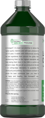 Horbäach Chlorophyll Liquid Drops | 100mg | 32 oz (2 x 16 oz Bottles) | Natural Peppermint Flavor | Vegetarian, Non-GMO, Gluten Free Supplement
