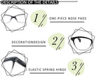OLOMEE Reading Glasses Women Ladies Readers +0.75 Stylish Women's Magnifying Cheaters Glasses 4 Pack Lightweight Comfortable Fit