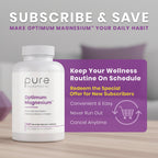 Pure TheraPro Rx Optimum Magnesium Lysinate Glycinate & Di-Magnesium Malate, Made in USA | 4 Month Supply | Chelated for Maximum Absorption, Supports Bone Health & Energy, 240 Count