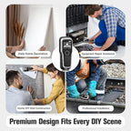 Stud Finder Wall Scanner, Advanced 5-in-1 Detector for Wood, Metal, Joists, Pipes, and AC Wires, New version Intelligent Chip, High-Definition LCD Display Screen & Audible Alarm (Silver)