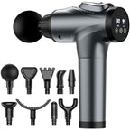 APHERMA Massage Gun, Muscle Massage Gun for Athletes Handheld Electric Deep Tissue Back Massager, Percussion Massage Device for Pain Relief with 30 Speed Levels 9 Heads
