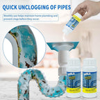3PCS 2026 New Multi-functional Wild Tornado Pipe Dredge,Powerful Sink Cleaner Powder Fast Foaming for Kitchen Toilet Pipeline Quick Cleaning Tool