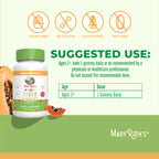 MaryRuth Organics Fiber Gummies for Kids | 2 Month Supply | Sugar Free | Soluble Fiber Supplement | Gut Health & Digestion Support | 3g Fiber per Gummy | Vegan | 60 Count