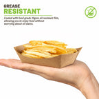 ZORRITA 100 Pack 1 Lb Small Paper Food Trays