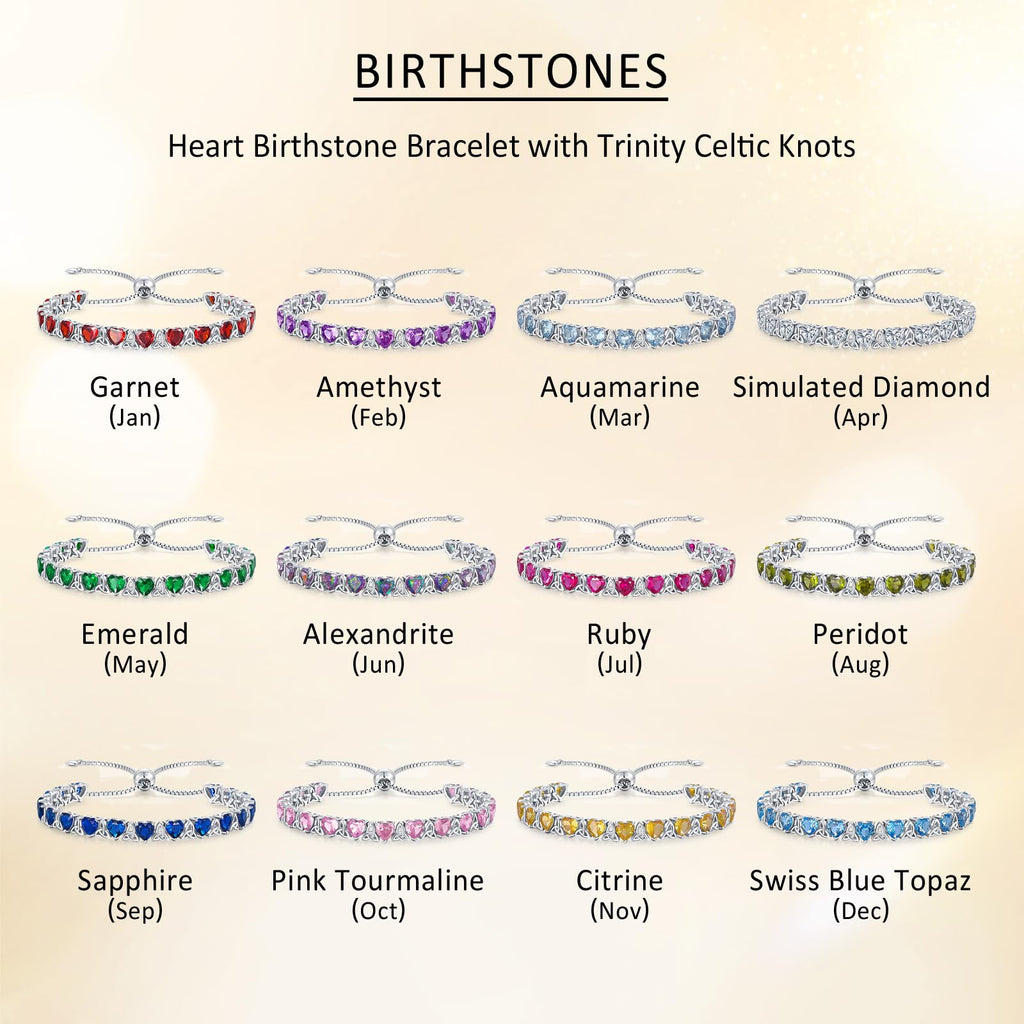 ETERMBOL June Birthstone Tennis Bracelets for Women