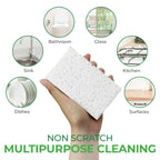 AIRNEX Compressed Cellulose Sponges - 32 Pack Natural Pop Up Dish Sponge for Kitchen - Compostable Plant-Based Cleaning Sponges Bulk – Non Scratch Natural Sponge for Dishes & Household Cleaning
