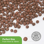 Pulovin 15 lbs LECA Clay Pebbles for Plants, 4-16mm LECA Balls for Indoor Plants Drainage, Hydroponics, Aquaponics, Natural Clay Balls for Soil Root Development, Orchid Potting Mix