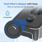 Waterdrop WFD-40L-L Water Filter Dispenser, 35-Cup Large Capacity, Black