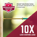 GRK Fasteners R4™ #9 x 2-1/2 Inch, Multi-Purpose Framing Screws, 575 PCS, Rust Resistant Climatek™ Coating, Outdoor Fencing and Deck Screws, Fast Bite Tip, Star Drive Recess, T-25 Bit Included, Gold