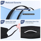 KN95 Face Mask Disposable Adults - 100 Pack 5 Layer Protection Adjustable KN95 Mask Breathable Comfortable Respirator Women Men KN95 Face Mask Individually Wrapped