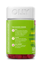 OLLY Daily Energy Gummy, Caffeine Free Cellular Energy Production,* Vitamin B12, CoQ10, Goji Berry, Adult Chewable Supplement, Tropical Passion Flavored, 60 Day Supply - 120 Count