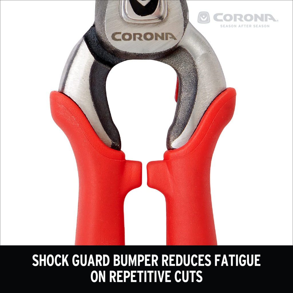 Corona Tools DualCUT Forged Steel Bypass Hand Pruner – 1″ Cutting Capacity Garden Pruning Shears for Branch & Stem Cutting