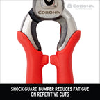 Corona Tools DualCUT Forged Steel Bypass Hand Pruner – 1″ Cutting Capacity Garden Pruning Shears for Branch & Stem Cutting