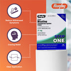 Rugby Clear Nicotine Patches - 21mg Transdermal System Patch - Smoking or Vaping Quitting Aid - Step 1 - 14 Count (1 Pack)