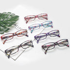 VIDEBLA Computer Reading Glasses Men and Women Anti Eyestrain Blue Light Blocking Glasses for Reading (6 Pack Mix, 2.50, x)