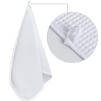POLYTE 430 GSM Microfiber Lint Free Hand Towel, 16 x 30 in, 4 Pack (Waffle Weave)