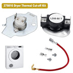 WP3387747 3387747 Dryer Heating Element Kit-Compatible With Whirlpool Cabrio Kenmore He2 Kenmore Elite He3 Maytag Dryers- GEW9250PW0 GEQ9800PW1 WD05X30818 GEQ9800PW2 GEQ9800PW1 MEDB835DW4 By TOMOON
