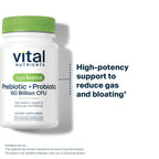 Hyperbiotics Vital Nutrients Prebiotic and Probiotic for Women and Men | 60 Billion CFU | Pre and Probiotics Supports Digestive Health, Constipation, Diarrhea, Gas & Bloating* | 30 Vegan Capsules