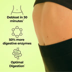 HUM Flatter Me Extra Strength Digestive Enzymes for Women, Men, Digestive Gut Bloating Supplement, Ginger, Peppermint Leaf, Fast Acting Anti Bloat Pills Multi Enzyme for Debloating, 60 Capsules