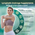 Lymphatic Drainage Supplement, 240 Softgels, 4275mg Lymph System Support Supplement for Women & Men, 21-in-1 Herbal Blend with Echinacea, Dandelion, Burdock, Bromelain, Calendula, Turmeric & More 4Bag