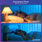 FRIDEKO HOME Smart Light Bulbs - Led Dimmible Color Changing Light Bulb for Home Works with Bluetooth Music Sync - A19 RGB Lightbulb for E26 Base with APP Control & Timer (6 Pack)