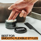 Redken Brews Cream Pomade For Men - Styling Cream with Medium Hold, Natural & Smooth Finish With Low Shine, For All Hair Types