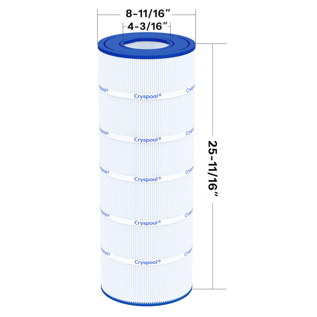 Cryspool® 08032 Filter Compatible with UHD-SR100, Flo WC108-58S2X, 100TX, 100TXR, T-100TX, T-100TXR, Posi-Flo II PTM100, PSR100, FC-2550, 102 Sq. Ft Pool Filter Cartridge, 1 Pack