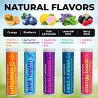 Xero Picks Wellness Flavored Toothpicks - Brain Boost, Immunity, Rest & Relax, Joint Health, and Energy Boost - 100 Picks (Variety, 5 Pack) Kosher - Sugar Free