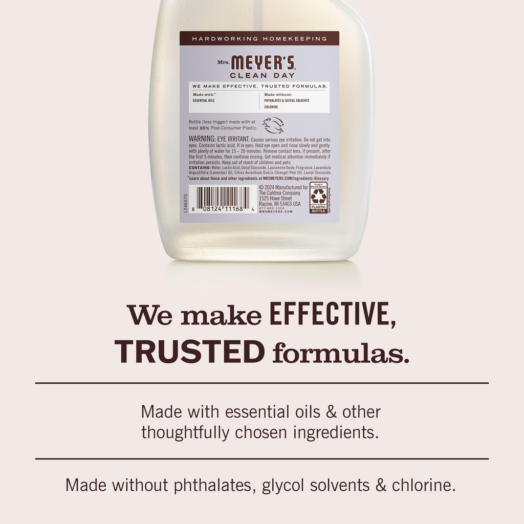 Mrs. MEYER'S CLEAN DAY Tub and Tile Cleaner, Lavender, 33 Fluid Ounce (Pack of 6)