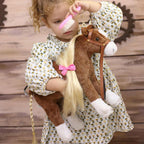 HollyHOME Horse Stuffed Animal，Horse Toys for Girls, Brown Pony, 11"