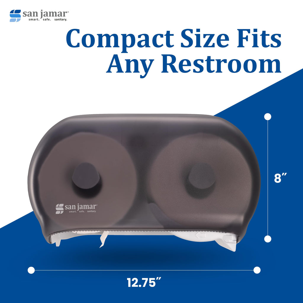San Jamar Versatwin Tissue Dispenser R3600TBK - 1 Each