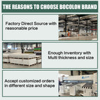 Bocolon High Density Polyethylene Sheets HDPE Plastic Sheet Board for DIY, Heavy Duty Industry, 1/8" Thick,Size 10"x 12", White Color