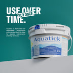 AquaTick 68% Calcium Hypochlorite Granules Pool Shock – 25 lb Bucket High Strength Non-Stabilized Chlorine for Swimming Pools and Spas