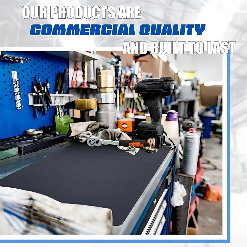 Drydiet 1 Pcs Work Bench Mat Top 24 x 48, PU Leather Tool Box Drawer Liner Tool Box Mat, Cuttable Workbench Pad, Easy Clean, Scratch Resistant Non-Slip Pad, Protect Workbench Tabletop Countertop