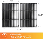 GRISUN Grill Grates for Masterbuilt Gravity Series 1050 Grills, Heavy Duty Cast Iron Grill Grids for Masterbuilt 1050 Digital Charcoal Grill + Smoker, 2 PCS