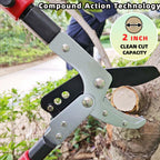 YRTSH Loppers Branch Cutter Heavy Duty Tree Trimmer with Compound Action